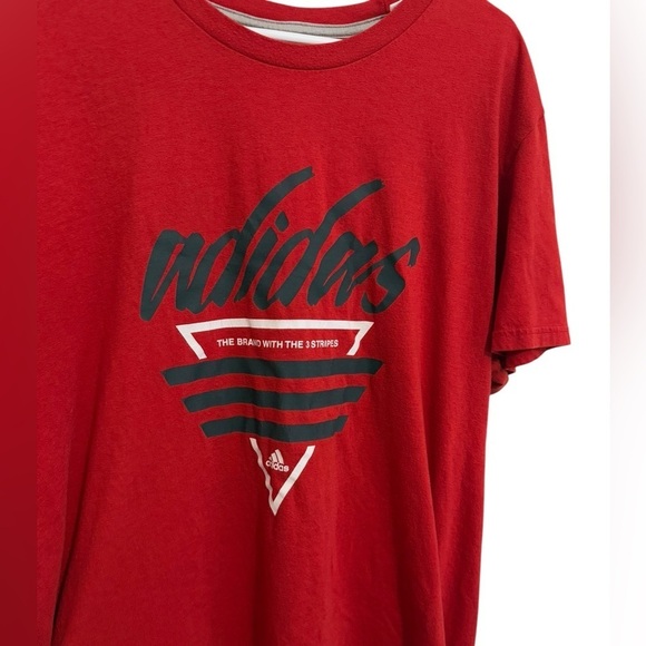 Adidas Red Graphic Tee Size XXL - Picture 2 of 5